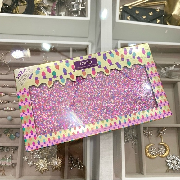 Tarte Life of the Party Blush Bronzer Palette in Reusable Glitter Clutch Bag - Picture 2 of 7